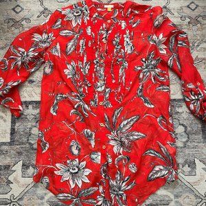 Leifsdottir Silk Cattleya Tunic Size 4